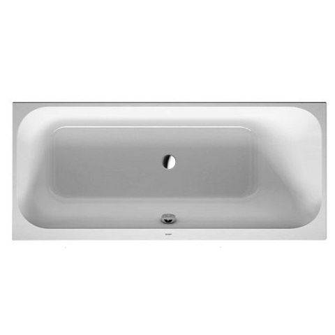 Duravit Happy D.2 Ванна акриловая 1600х700 мм, прямоугольная .встраиваемая версия , с наклоном для спины справа, цвет белый, 700309000000000