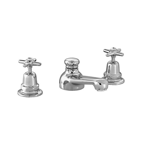 Stella Italica Смеситель для раковины на 3 отверстия 3224P EXTRA, с донным клапаном, цвет: хром, IT 00019 CR00