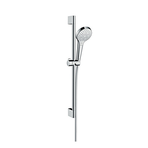 Hansgrohe HG Croma Seleсt S Душевой набор: штанга 650mm, ручной душ 110, 3jet (SoftRain, IntenseRain, массажная), шланг, цвет: белый/хром, 26560400