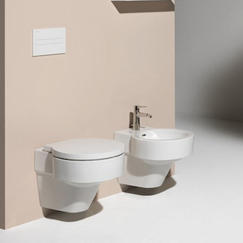 Laufen VAL Биде подвесное 530x390x430мм, с 1 отв. под смеситель, без боковых отв, с покр. LLC, цвет: белый, 8.3028.1.400.302.1