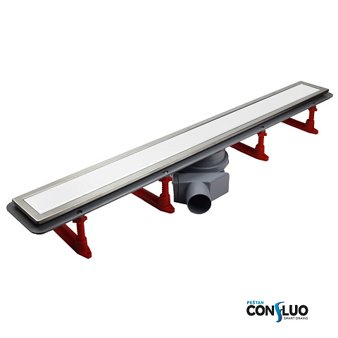 Душевой лоток PESTAN Confluo Premium Line 300, белое стекло