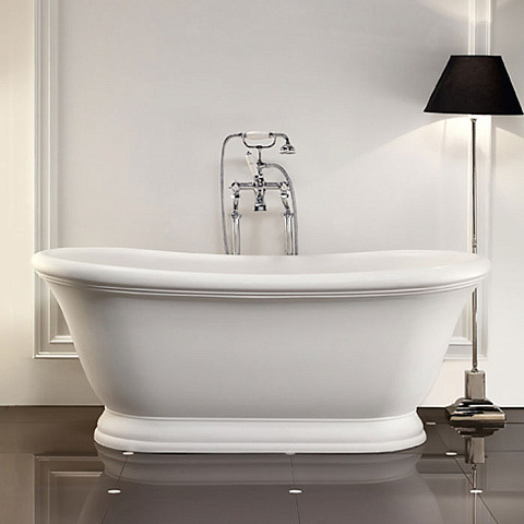 Devon&Devon Devon Aurora Ванна свободностоящая 171x87/5xh70,5cм, донный клапан с крышкой из White Tec Plus, сифон, цвет: белый (Снято с пр-ва), AURORAWH
