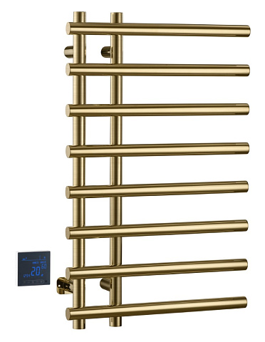 Полотенцесушитель электрический круглый сухой Boheme MATT GOLD 722-MG
