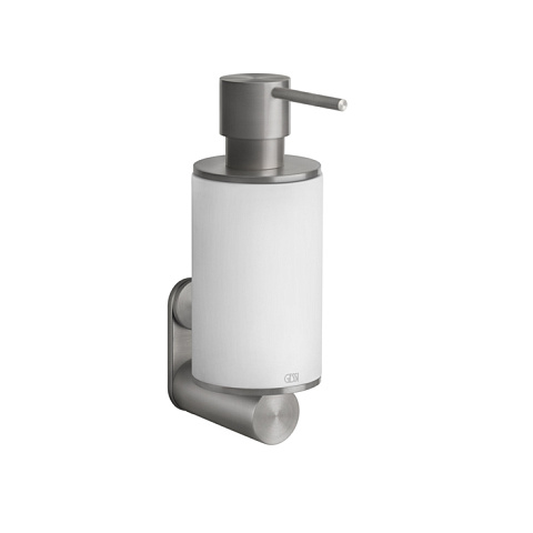 GESSI 316 Дозатор для жидкого мыла настенный, цвет: белый/steel brushed, 54713#239