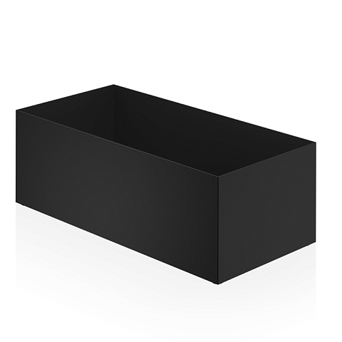 Decor Walther DW 361 Бокс универсальный 25x12x9см, цвет: черный матовый, 0828860
