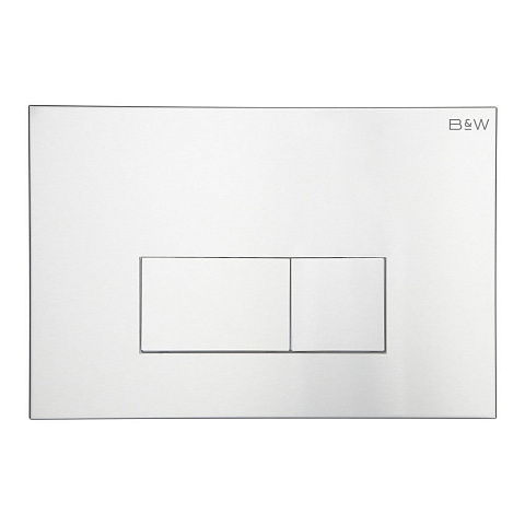 Клавиша смыва Black&White WPI-09544 серия V, цвет: Silver Coated (244х162х11)
