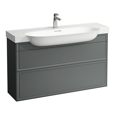 Laufen New Classic База под раковину подвесная , 1180х320х670 мм, 2 ящика, цвет серый (для раковины 813858), 4.0605.2.085.627.1