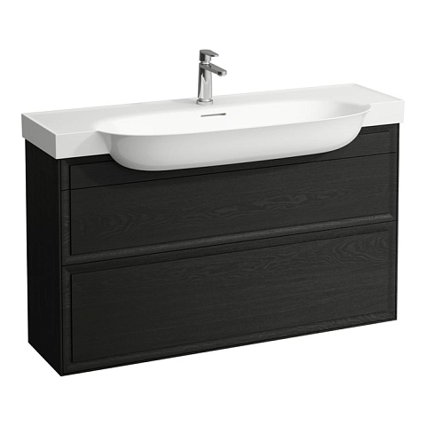 Laufen New Classic База под раковину подвесная , 1180х320х670 мм, 2 ящика, цвет черный дуб (для раковины 813858), 4.0605.2.085.628.1