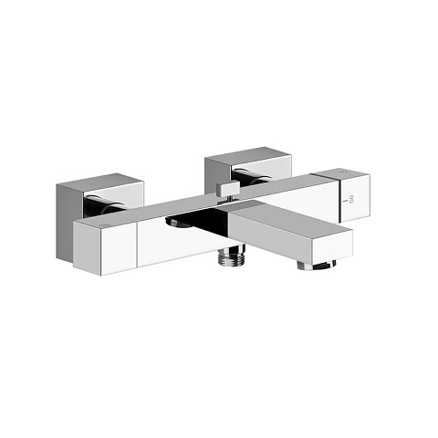 Gessi Rettangolo Термостатический смеситель для ванны с автоматическим переключателем ванна/душ, цвет: хром, 20111#031