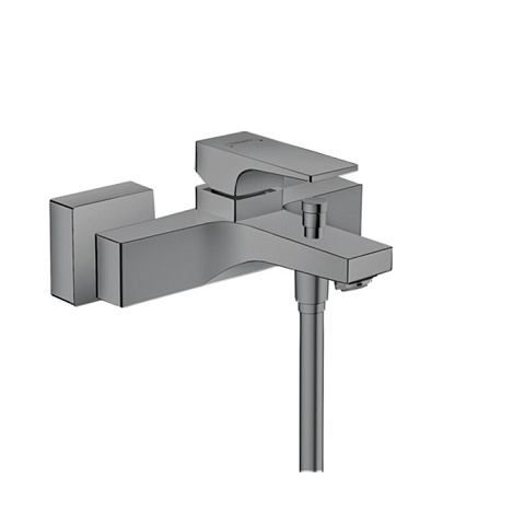 Hansgrohe HG Metropol Смеситель для ванны настенный, излив 180мм, цвет: шлифованный черный хром, 32540340