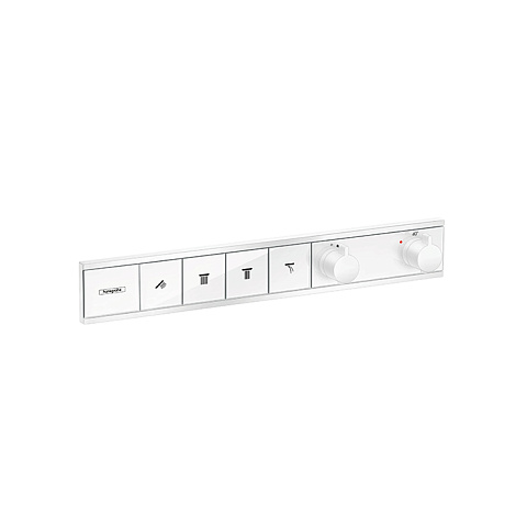 Hansgrohe HG RainSelect Встраиваемый термостат для душа, 4 источника (внешняя часть), цвет: белый матовый, 15382700