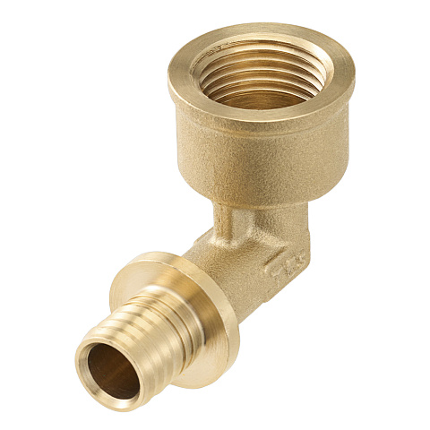 Уголок соединительный с муфтой TECEspring AX 16 х 1/2", латунь 768016S