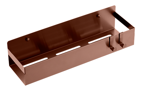 Полка подвесная + 2 крючка Boheme BRUSHED BRONZE 10965-BRB