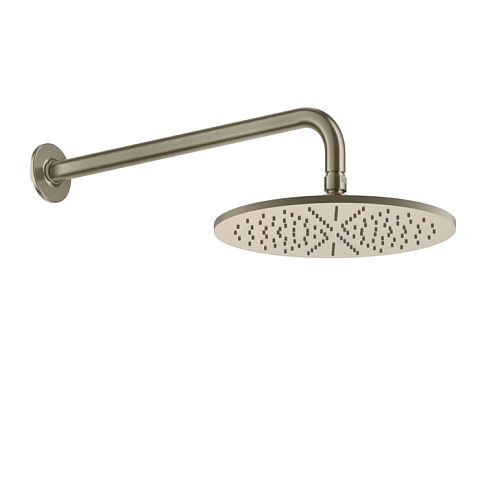 GESSI INCISO Душевая головка настенная, шарнирная на 1/2”, Ø300мм, цвет: finox, 58248#149