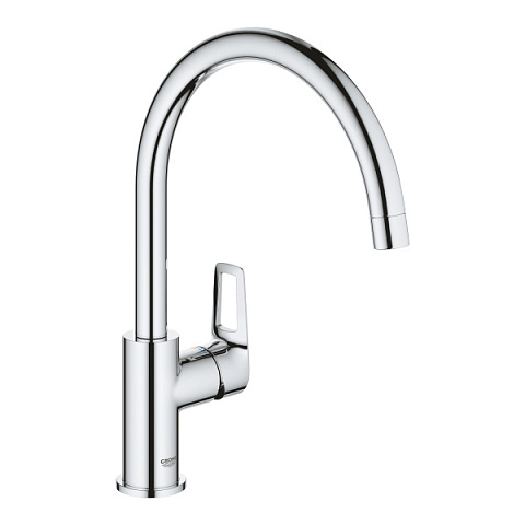 Смеситель для кухни Grohe BauLoop 31368001 с высоким поворотным изливом, хром
