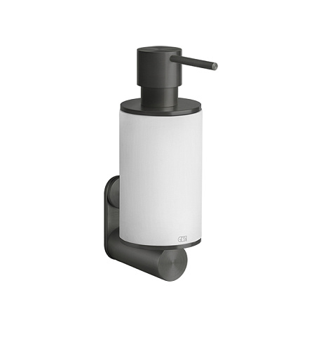 GESSI 316 Дозатор для жидкого мыла настенный, цвет: белый/brushed black metal pvd, 54713#707