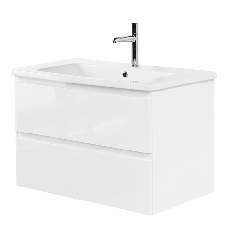 Тумба под раковину BelBagno Albano-Cer 80 см, Bianco Lucido