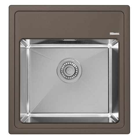 Кухонная мойка Florentina Комби 480 FS 21.455.B0480.307, серый шёлк
