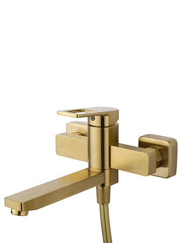 Смеситель для ванны с душем WONZON & WOGHAND FRAME, Брашированное золото WW-88639010-BG