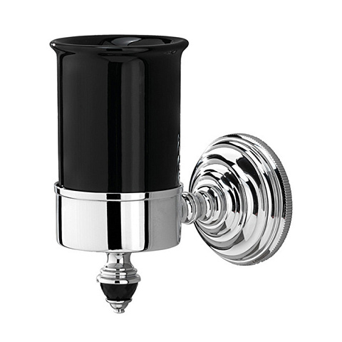 Devon&Devon Devon Black Diamond Стакан подвесной (черная керамика), цвет: хром, BLKD503CRNE