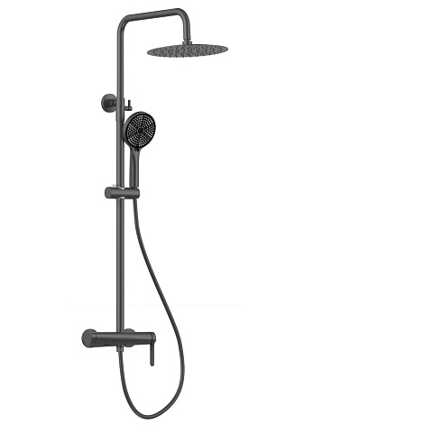 Душевая стойка Gid Aira L020-GM-ND3, вороненая сталь