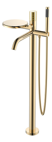 Смеситель Boheme STICK напольный GOLD DIAMOND GOLD 129-GG