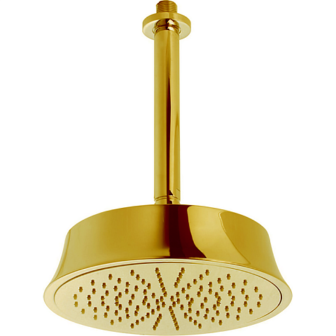 CISAL Shower Верхний душ D220 мм с потолочным держателем L270 мм, цвет золото, DS01328024