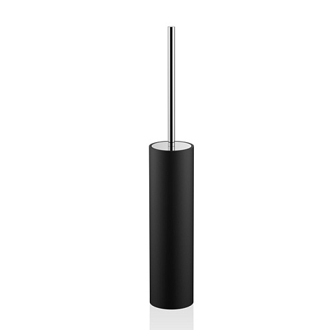 Decor Walther Black Stone SBG Туалетный ершик, напольный, цвет: черный матовый / хром, 0970864