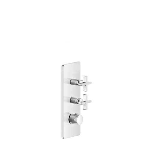 GESSI INCISO Встраиваемый термостатический смеситель на 2 источника, резьба 3/4" (внешние части), цвет: хром, 58224#031