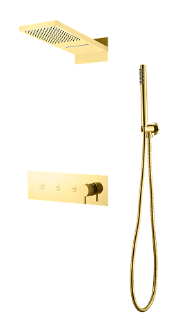 Встроенная душевая система Boheme FUSION, трехпозиционная GOLD 130-G