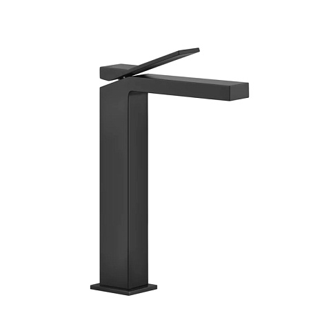 Gessi Rettangolo K Смеситель для раковины на 1 отверстие, излив 128мм, цвет: черный, 53006#299