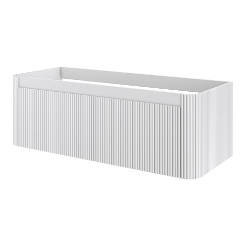 Тумба без раковины Armadi Art VOI рифл. 120см MATT WHITE 782-120-R-MW