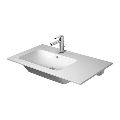 Duravit ME by Starck Раковина подвесная с переливом, с полкой справа, отв под смес, 83х49см, цвет: белый (со склада продаем с тумбой LC629102222), 2345830000