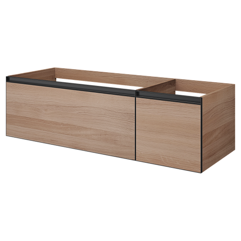 Armadi Art QUATRO 2 140см (100+40) тумба WILLOW профиль ANTHRACITE 790-M2-140-W-A