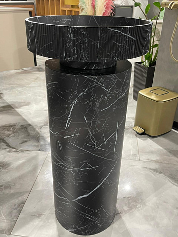 Пьедестал для раковины Armadi Art Corian 300*720 Nero Marquina 801-Base-NM