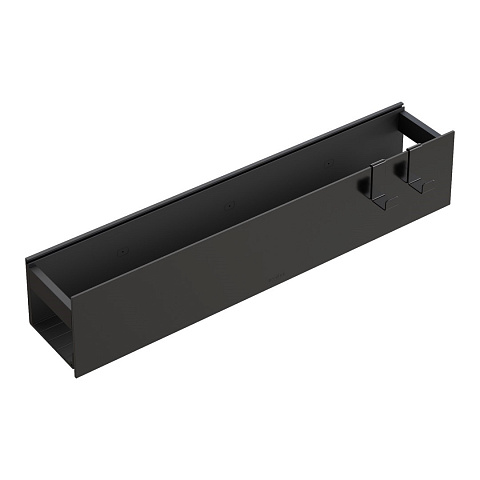 Полка настенная 60см Boheme Shine gun metal + 2 крючка 10966-SGM