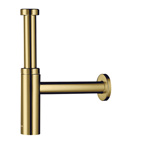 Hansgrohe HG Flowstar Сифон для раковины, дизайнерский, 1/4’ от стены 330 мм, цвет: золото, 52105990