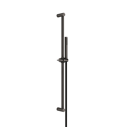 GESSI 316 Штанга в комплекте с душевой лейкой с легкой очисткой, шланг 1,50 м, цвет: brushed black metal pvd, 54044#707