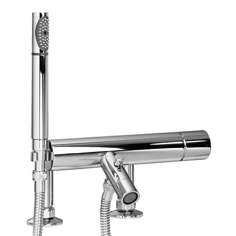 Stella Bamboo Смеситель на борт ванны на 2 отверстия 3267RG306 с ручным душем, цвет: хром, BT 02005 CR00