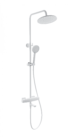 Душевая система с термостатом WONZON & WOGHAND NEO, Белый матовый WW-B3035-A3-MW