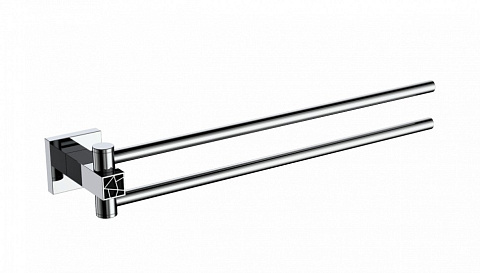 Полотенцедержатель двойной CeramaLux Venezia 88614-1, хром