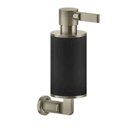 GESSI INCISO Дозатор для жидкого мыла настенный, цвет: черный/finox, 58514#149