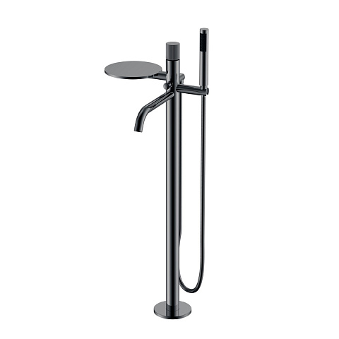 Смеситель Boheme STICK напольный Shine Gun Metal LINEA 129-SGM.3
