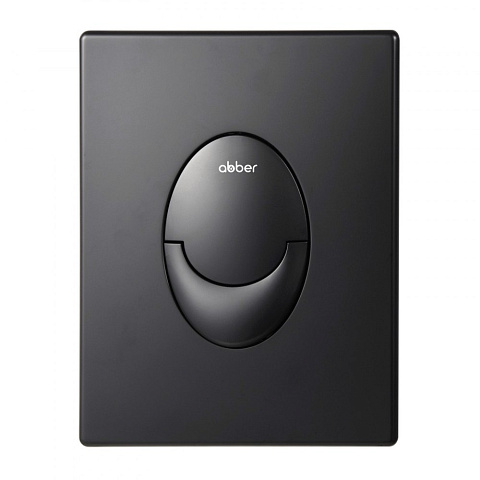 Кнопка смыва ABBER AC0125MB пневматическая, черная матовая