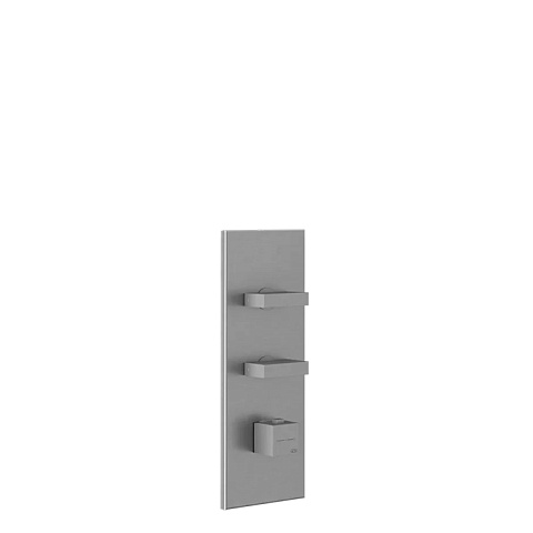 Gessi Rettangolo Встраиваемый термостат, подключение на 3/4”, с 2мя независимыми выходами(внешние части), цвет: хром, 43024#031