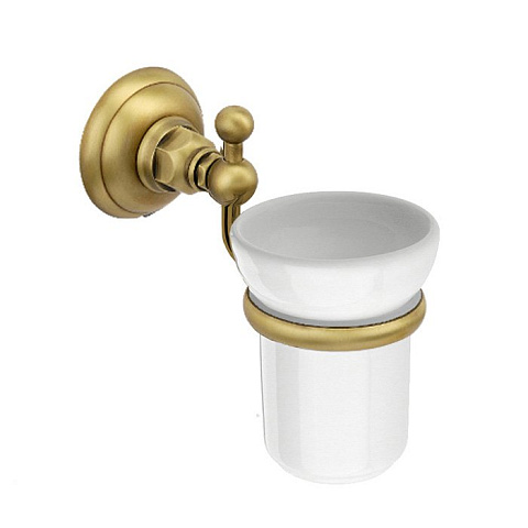 Nicolazzi Accessori Стакан подвесной, цвет: Bronze Plated/белый, 1488BZ