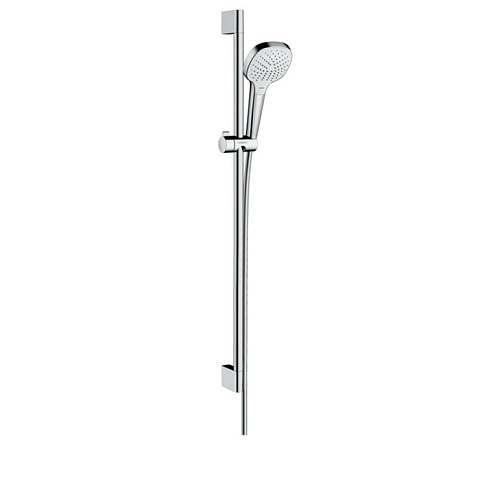 Hansgrohe HG Croma Select E Vario Душевой набор: штанга 900mm, ручной душ 110, 3jet (Rain, IntenseRain, Turbo Rain), шланг, цвет: белый/хром, 26593400