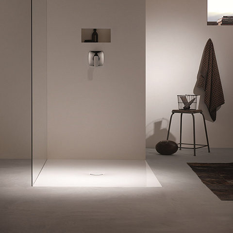 BETTE Floor Душевой поддон 80х80х3.5 см, квадратный, D90 мм, цвет белый, 5831-000