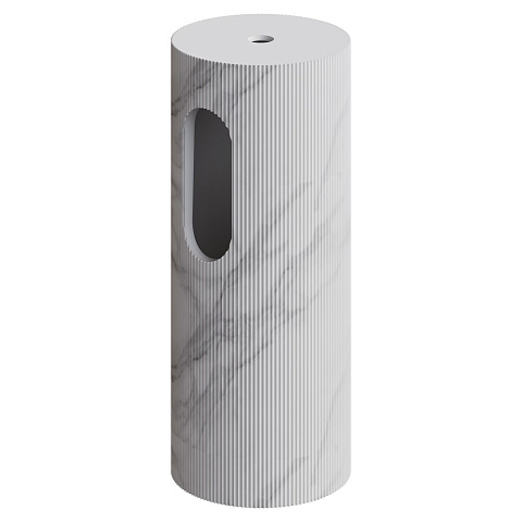 Пьедестал для раковины рифленый Armadi Art Corian 300*720 Calacatta 801-Base-Rib-CLCT