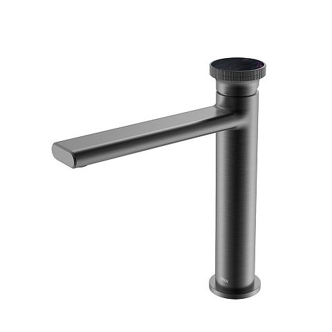 Смеситель для раковины Black&White Gravity GF-7307-GM, оружейная сталь